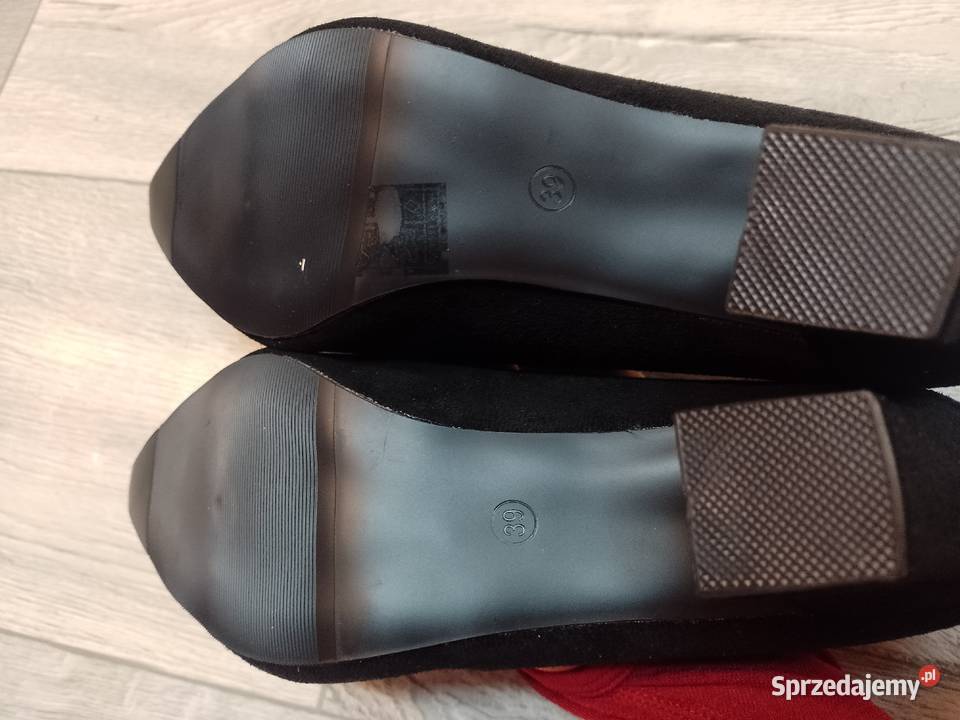 39 Czarne biznesowe czółenka wieczorowe na czarny Kraków sprzedam