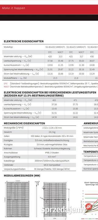 Panel fotowoltaiczny 430W full black czarne Dom i Ogród Warszawa sprzedam