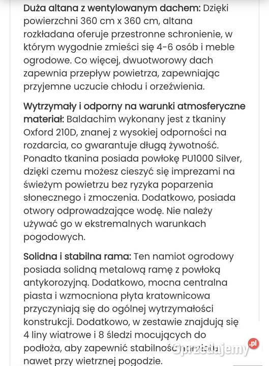 Antresola ogrodowa 3x3 m Siedlce