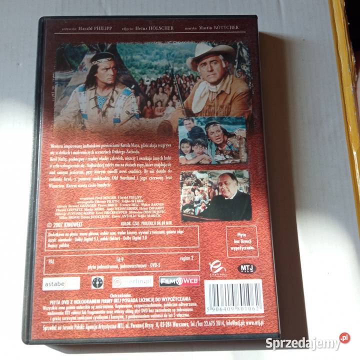 Kolekcja Karola Maya 4 filmy DVD z Winnetou śląskie Gliwice sprzedam