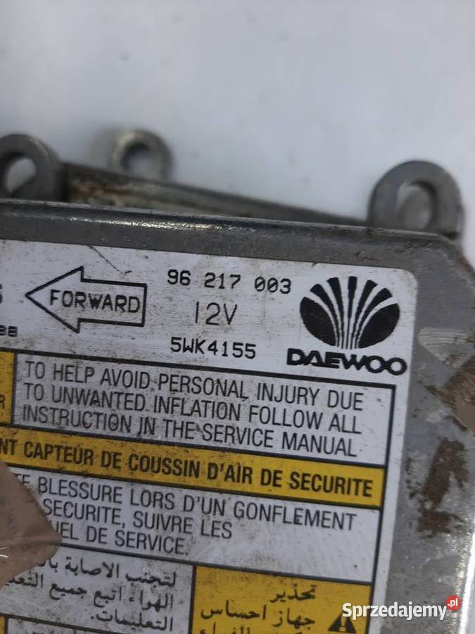 Daewoo Lanos Sensor sterownik moduł poduszek Air Ksawerów