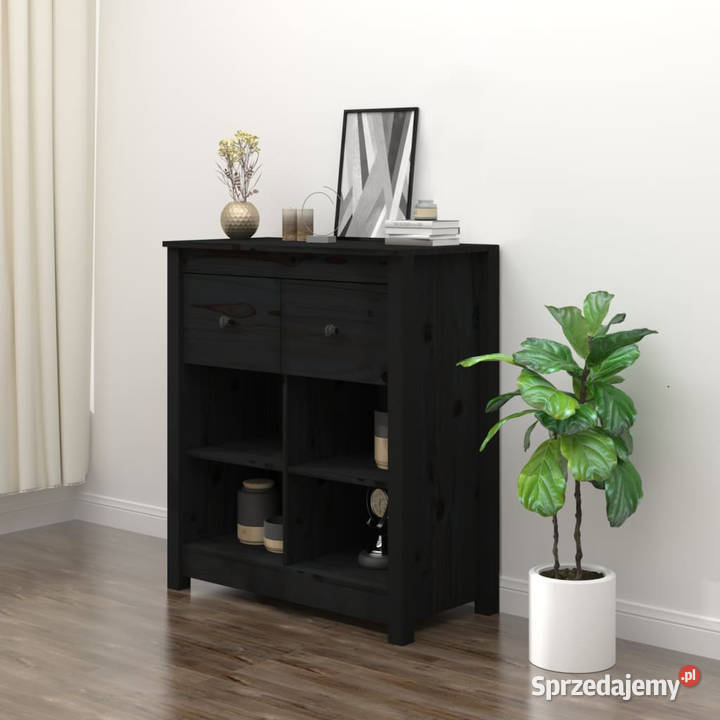 Szafka czarna 70x35x80 lite drewno sosnowe mazowieckie sprzedam