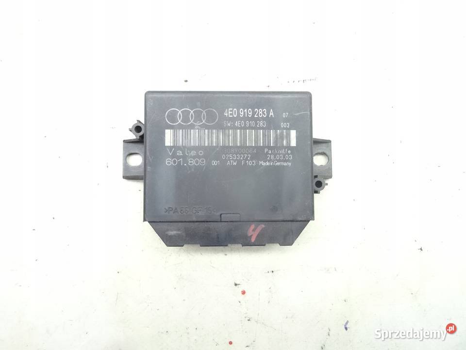 4E0919283A AUDI A8 D3 MODUL STEROWNIK PDC wielkopolskie Przemęt