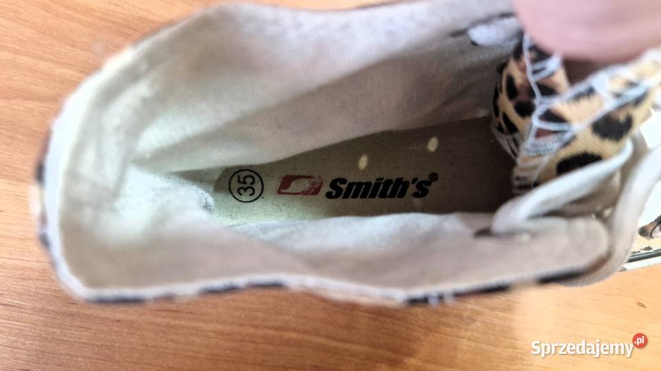 Nowe damskie trampki kostkę Smiths 35