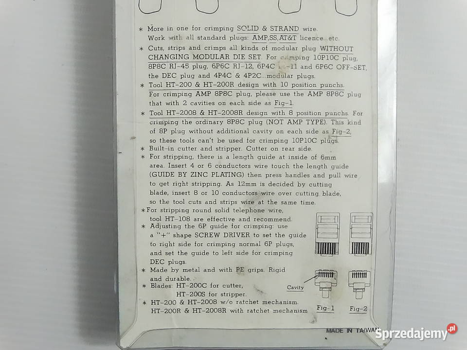 Profesjonalna Zaciskarka Modularna HT2008R RJ45 Biłgoraj