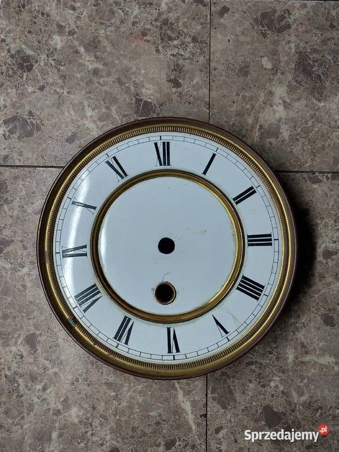 694 Tarcza starego zegara ściennego chodzika 145 Antyki Tczew