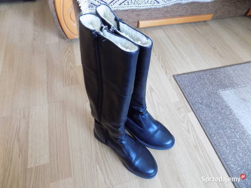 OCIEPLANE KOZACZKI skóra ekologiczna