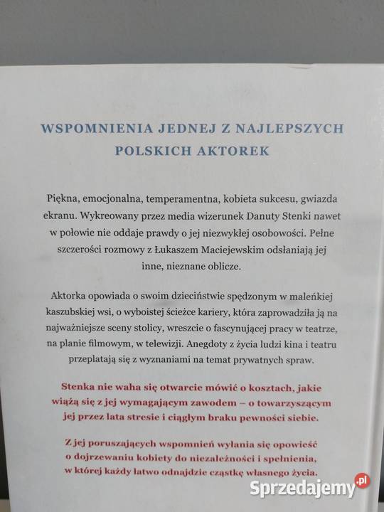 książka Flirtując z życiem Danuta Stenka twarda