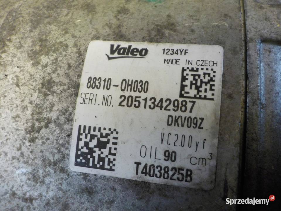 AYGO II 108 C1 10 VVTI 22r 72 1KRFE sprezarka Kompresory klimatyzacji Suków sprzedam