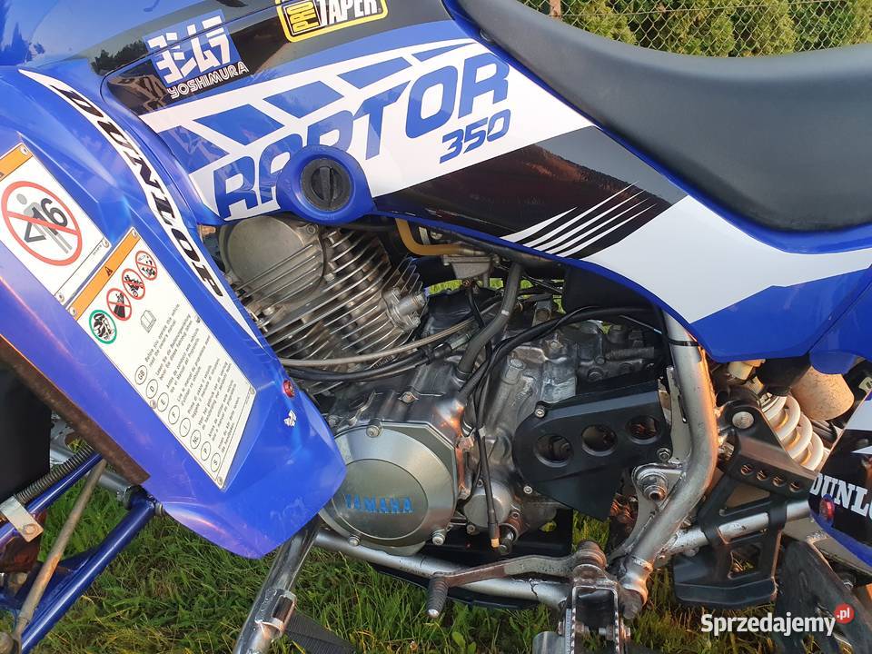 Yamaha Raptor 350r z homologacją Stan idealny Świecie