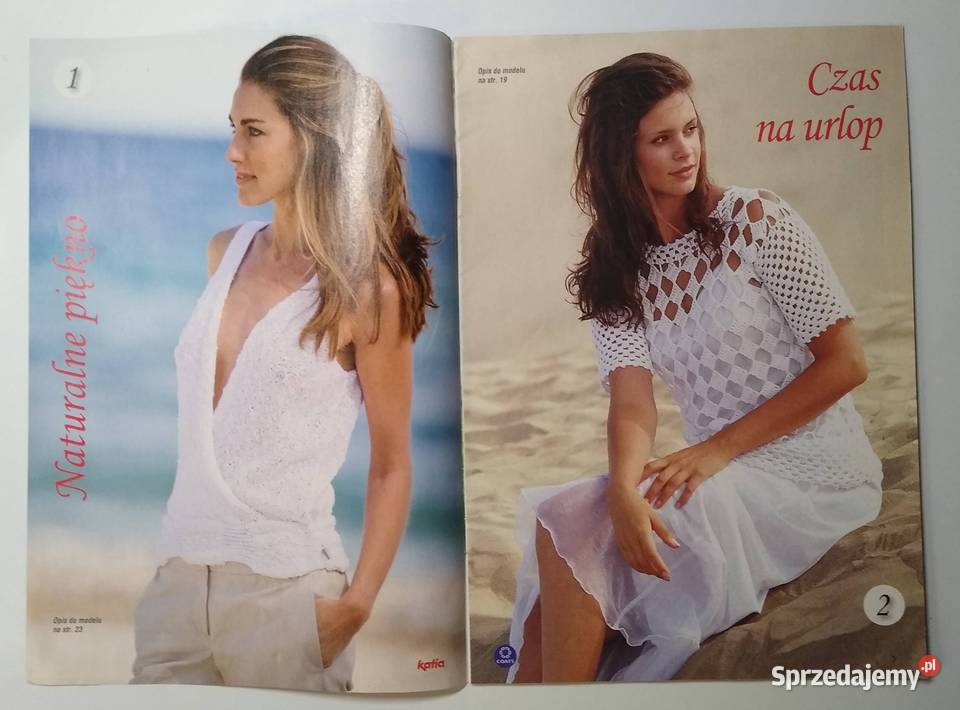 Dama w swetrze 82010 szydełko druty Czasopisma pomorskie Gdańsk sprzedam