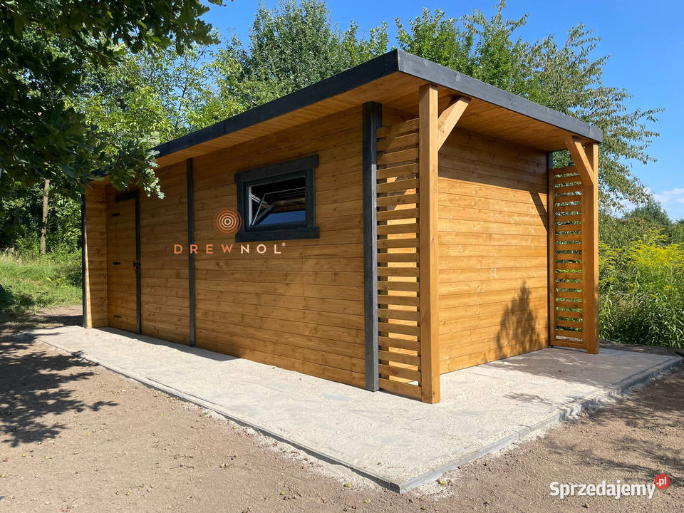 Domek narzędziowy nowoczesny domek plaski dach Częstochowa