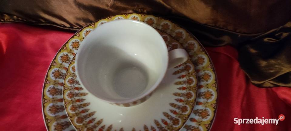 Zestaw śniadaniowy filiżanka porcelana Bavaria Wrocław