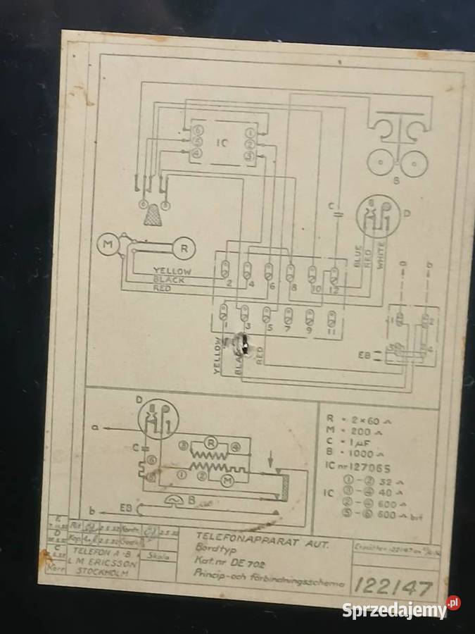 Stary telefon firmy Ericsson Kraków