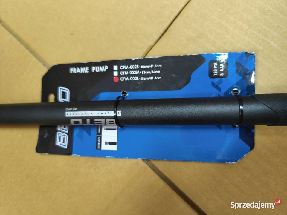 Pompka rowerowa 8 bar BETO na każdy zawór Dębica