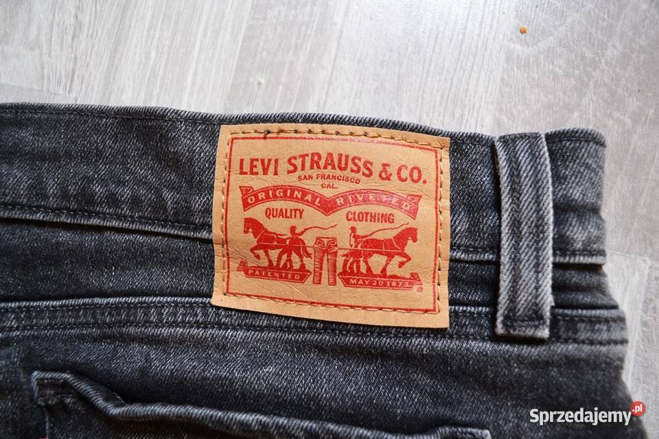 Szara spódniczka jeansowa mini Levis oldschool M