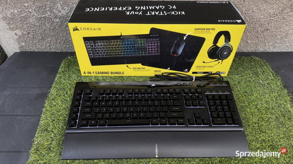 Klawiatura Corsair K55 RBG Tanio Pszów Rybnik USB śląskie