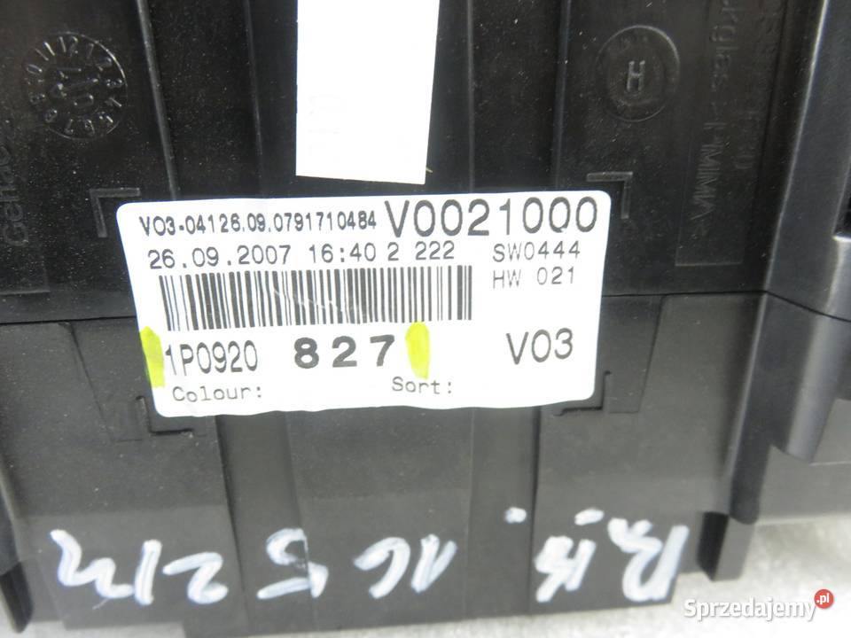 LICZNIK SEAT LEON II 1P1 16 BSE 1P0920827 Liczniki i zegary