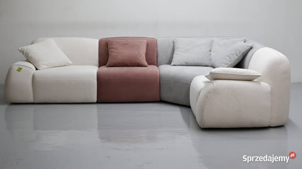 TDŁ PUZZLE nowoczesny narożnik MODUŁOWE sofy 78cm Poznań