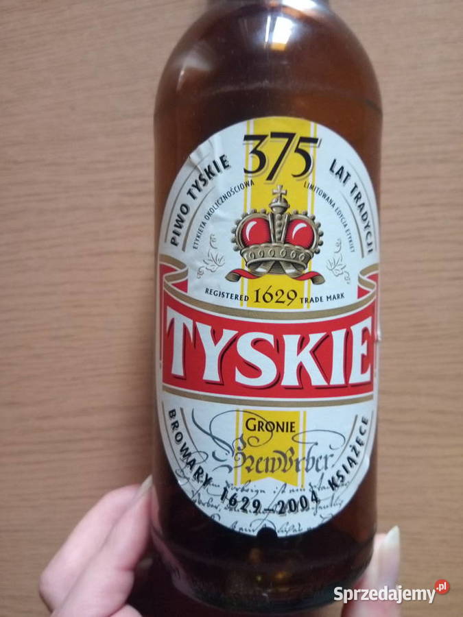 Limitowana butelka piwie Tyskie 375 lecie 2004 Birofilistyka
