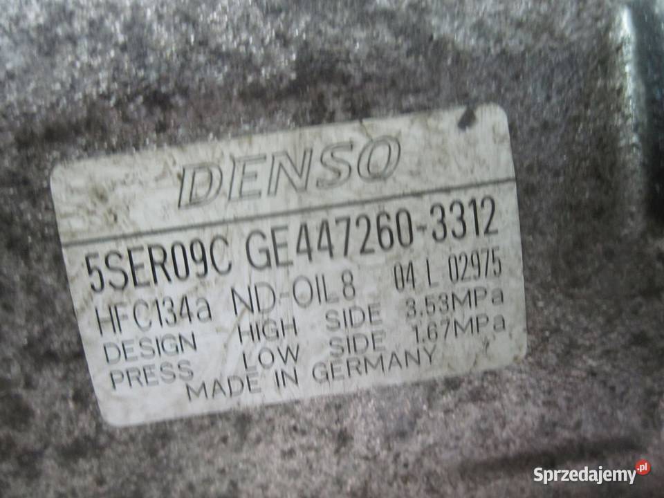 TOYOTA YARIS AURIS 133 VVTI 10r sprężarka