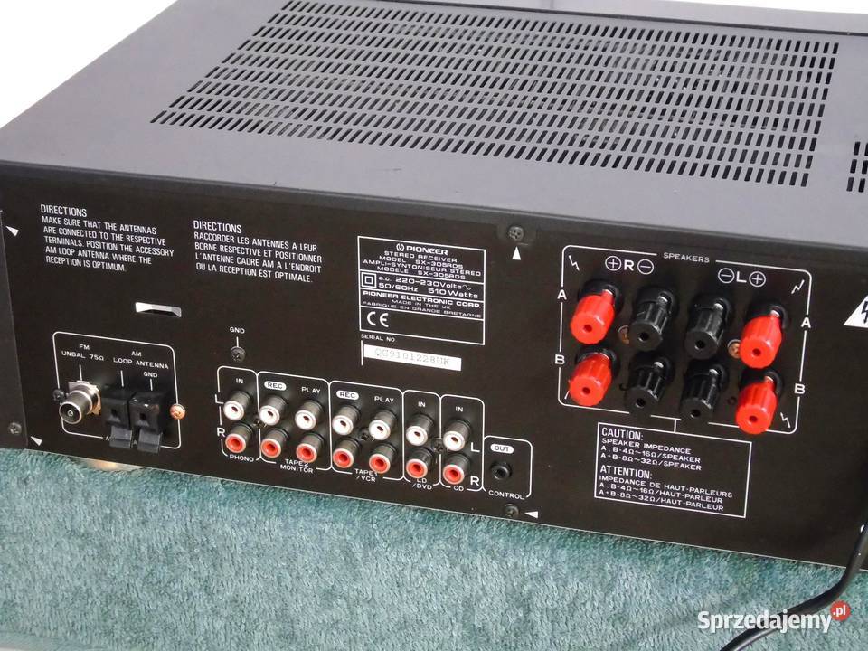 Japoński amplituner Pioneer SX305 RDS 510 wat Jasło