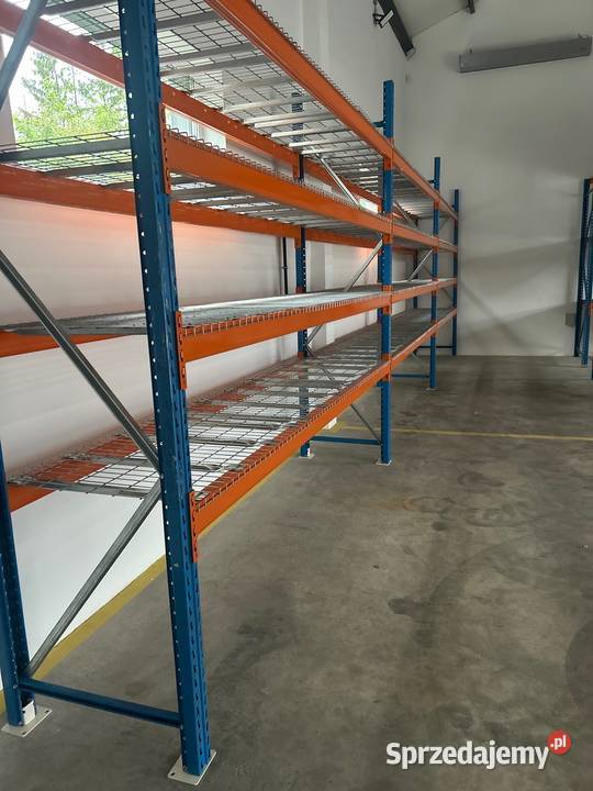 Gotowy solidny regał paletowy H300x110 trawers Janów Lubelski