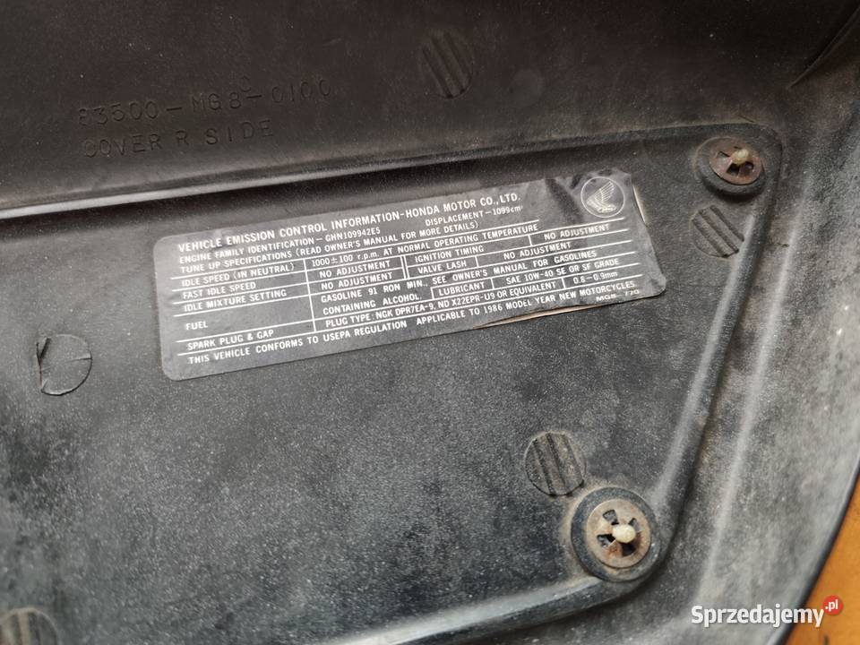 Prawy bok Honda Shadow VT 1100 C 8586 sprzedam