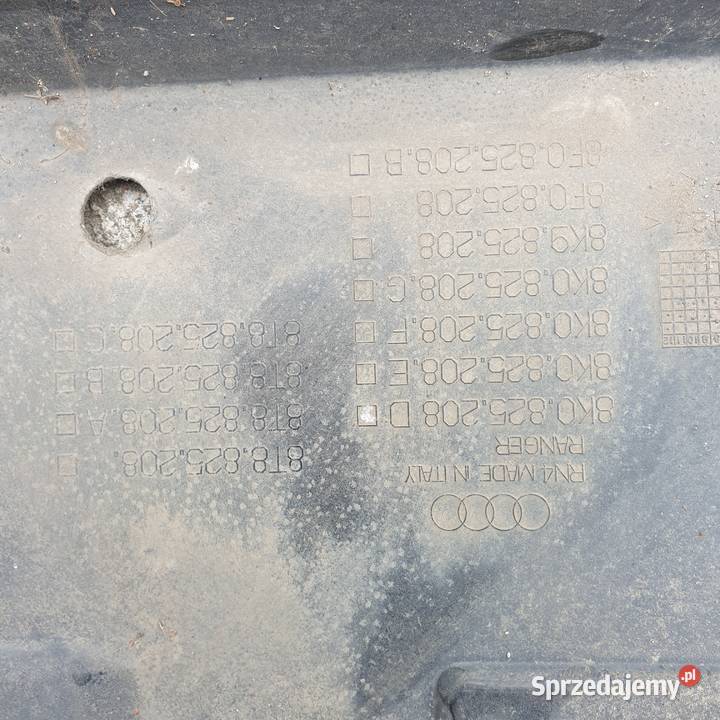 AUDI A5 8T PLYTA OSLONA PODWOZIA LEWA PRAWA Łochowice