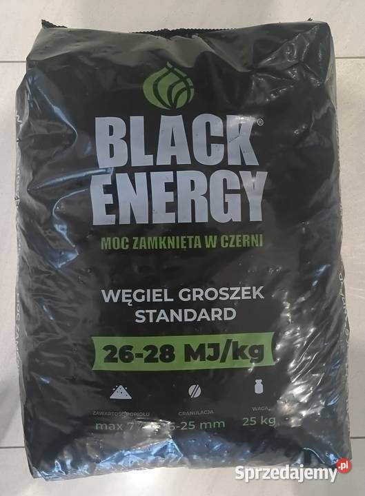 Węgiel groszek Black Energy workowany 25 Grudziądz