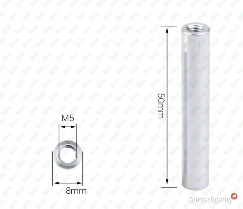 M5X50 ALUMINIOWA TULEJKA DYSTANSOWA GWINTOWANA Pozostałe