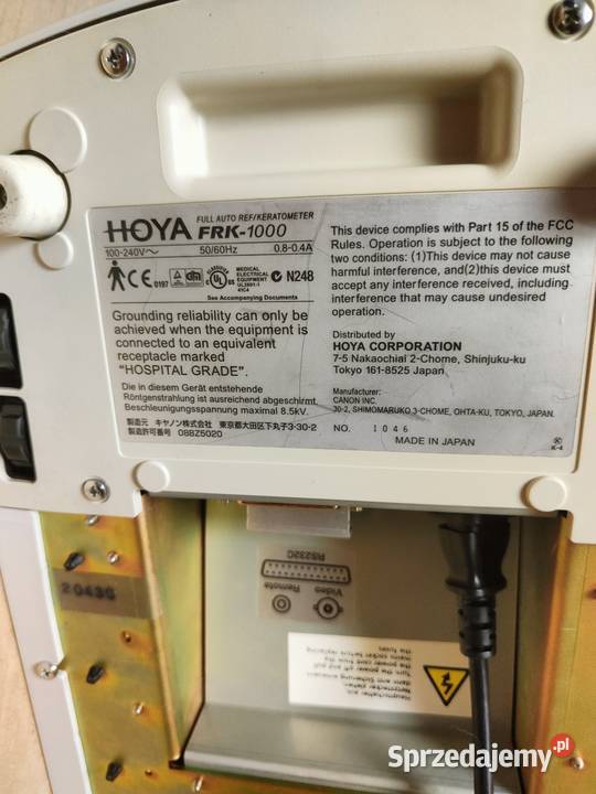 Autorefraktometr keratometr Canon RKF1 Hoya Lublin