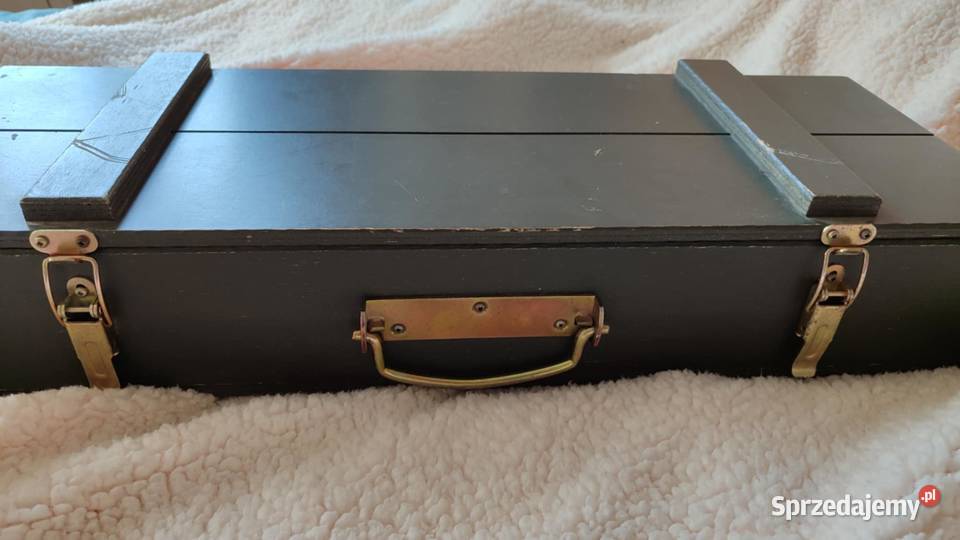 drewniana skrzynia wojskowa skrzynka na amunicję Gdańsk