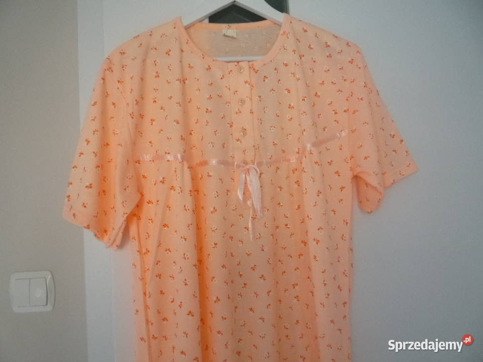 Nowa Koza42XL 44XXL Pomarańczowa w kwiatki bawełna Szczecin