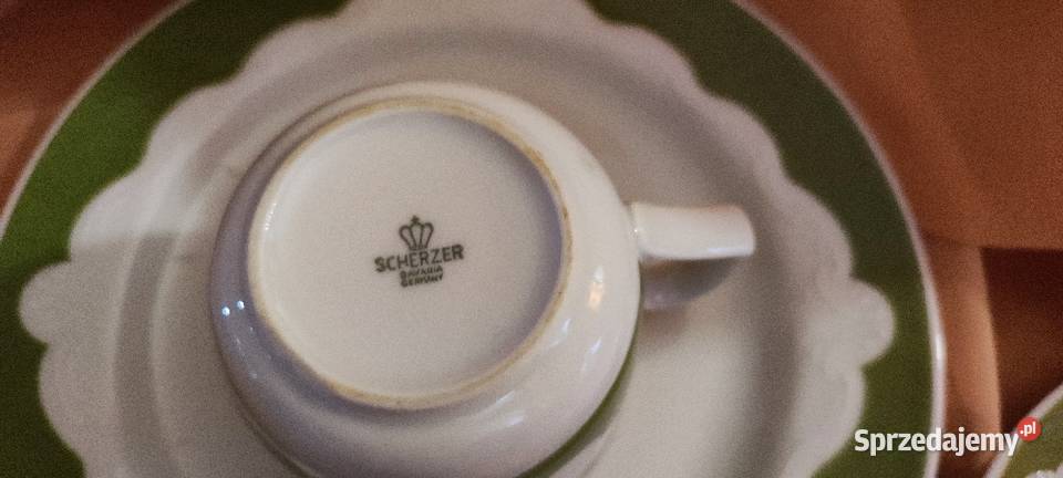 Zestaw śniadaniowy porcelana Scherzer Bavaria Wrocław