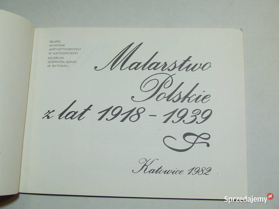 Malarstwo polskie 1918 stara książka album z śląskie Czeladź