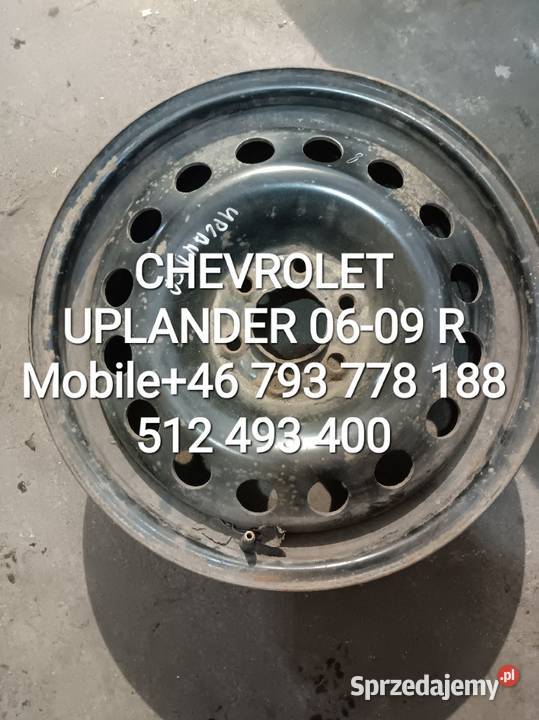 FELGA STALOWA 17 6X115 CHEVROLET UPLANDER 0609 R stalowe Kawnice