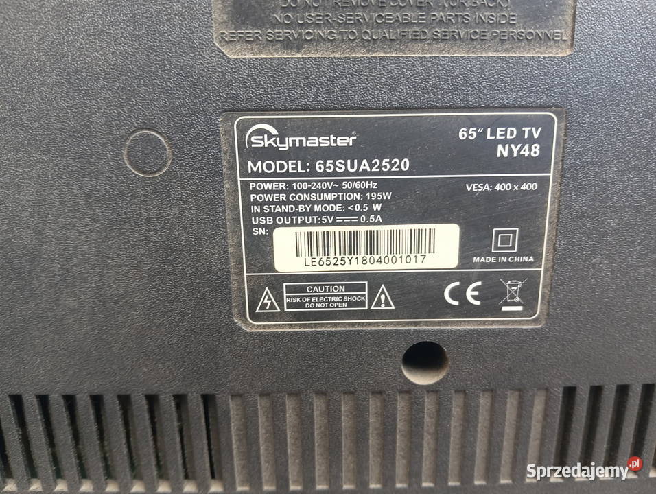 Sprzedam sprawny tv 65Skymaster śląskie