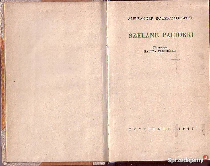 9871 SZKLANE PACIORKI ALEKSANDER BORSZCZAGOWSKI Czyrna