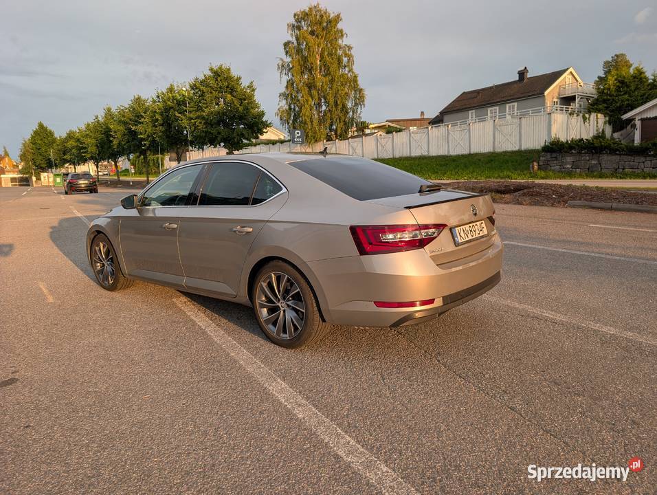Skoda Superb 3 20TDI 4x4 DSG Salon brązowy Samochody osobowe Kraków