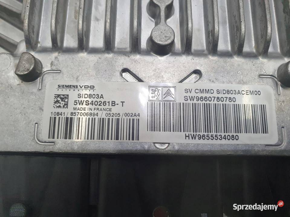 STEROWNIK KOMPUTER SILNIKA PEUGEOT 407