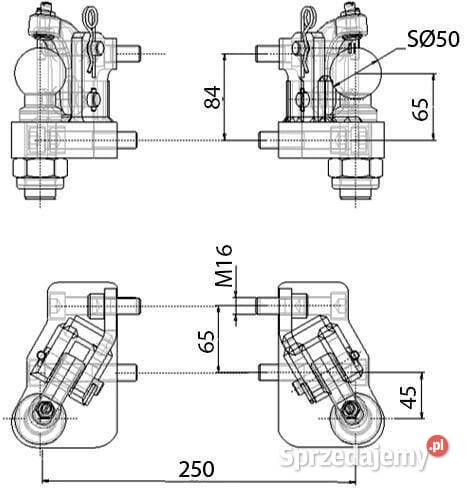 Układ kierowania kół tylnych HS4700LSDF Układ kierowniczy i oś przednia Kamionna sprzedam