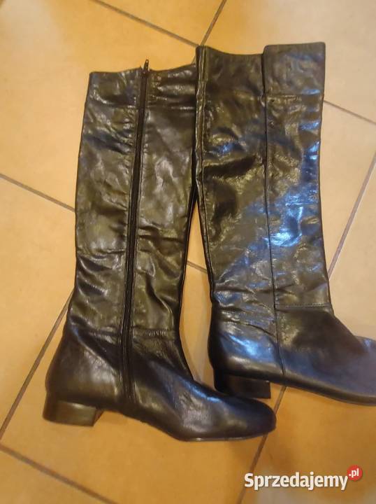Nine West maxi wysokie kozaki z naturalnej skóry Gliwice