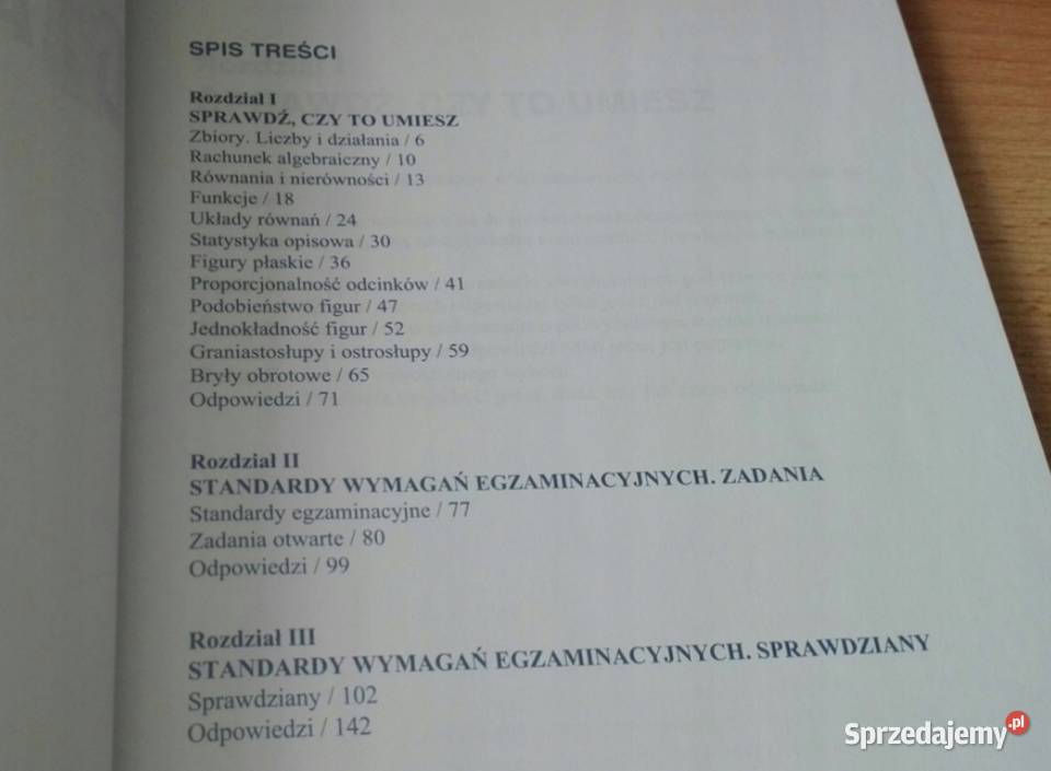 Matematyka wokół nas sprawdziany gimnazjum 3 miękka Gdańsk