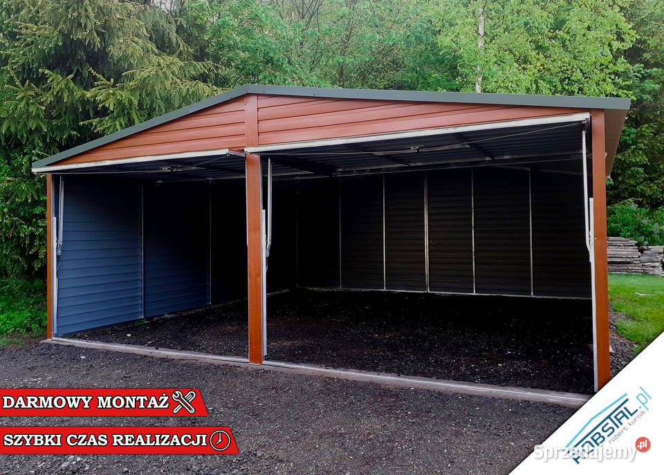 Konstrukcja Stalowa 6x6m Blacha Drewnopodobna