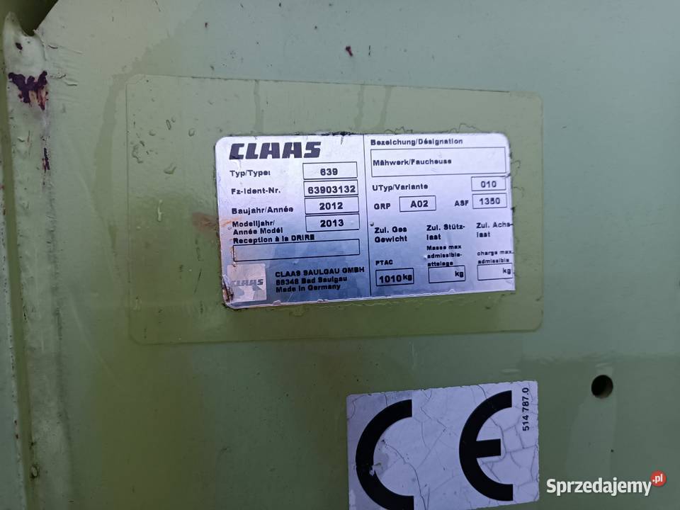 Kosiarka dyskowa Claas disco 3100 Grodzisk Wielkopolski sprzedam