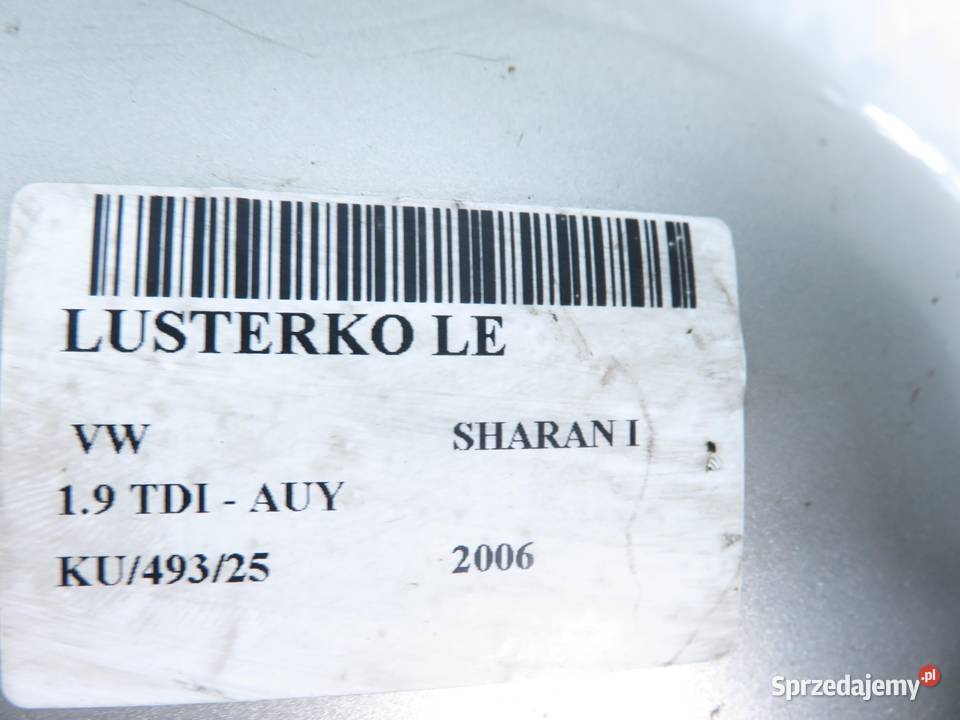 LUSTERKO LEWE VW SHARAN I 7M3857501S sprzedam