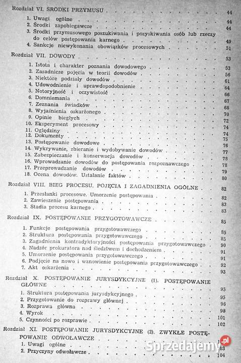 Postępowanie karne Zarys instytucji Marian Rok wydania 1982