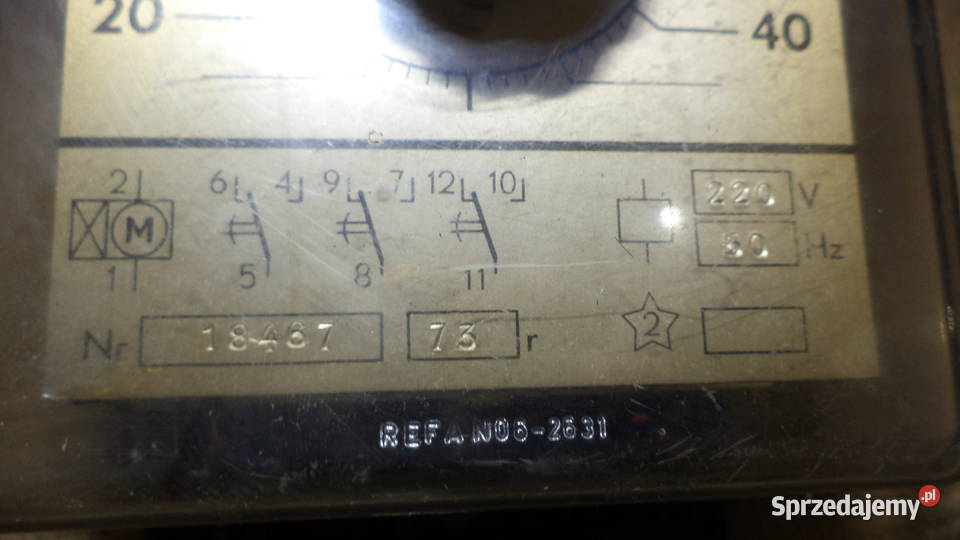 przekaźnik czasowy REFA typ RS541 220V 60s Starogard Gdański sprzedam