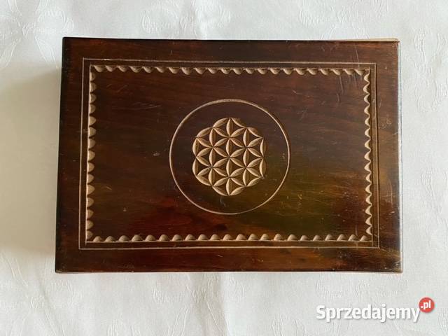 Szkatułki drewniane 3 sztuki odcienie brązowego Kraków